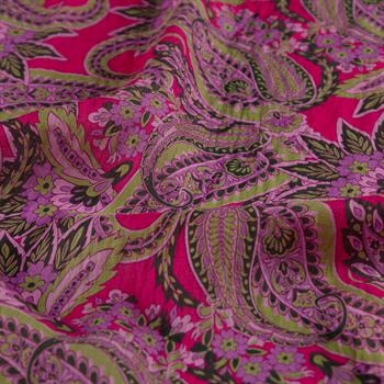 İpekevi Desenli Tensoft Şal - Armoni Desenli - Fuşya
