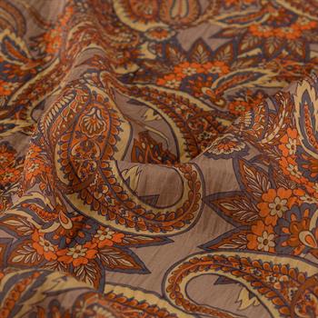 İpekevi Desenli Tensoft Şal - Armoni Desenli - Vizon