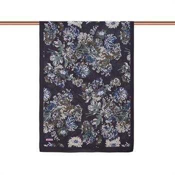 İpekevi Desenli Tensoft Şal - Kasımpatı Desenli - Kahve Bej