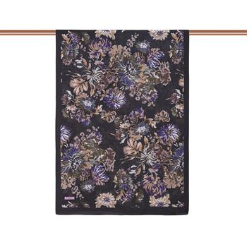 İpekevi Desenli Tensoft Şal - Kasımpatı Desenli - Acı Kahve