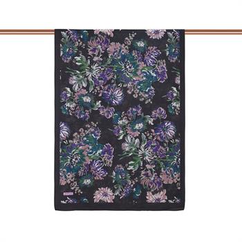 İpekevi Desenli Tensoft Şal - Kasımpatı Desenli - Kahve Yeşil