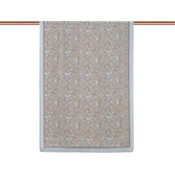 İpekevi Desenli Tensoft Şal - Mezopotamya Desenli - Beyaz Kum Beji