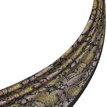 İpekevi Desenli Tensoft Şal - Mezopotamya Desenli - Siyah