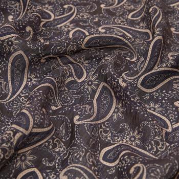 İpekevi Desenli Tensoft Şal - Mezopotamya Desenli - Siyah