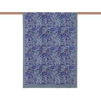 İpekevi Desenli Tensoft Şal - Mezopotamya Desenli - Gri Mavi