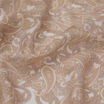 İpekevi Desenli Tensoft Şal - Mezopotamya Desenli - Beyaz Kum Beji