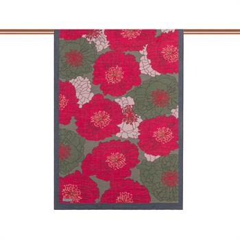 İpekevi Desenli Tensoft Şal - Ortanca Sepeti Desenli - Vişne Gri