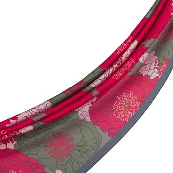 İpekevi Desenli Tensoft Şal - Ortanca Sepeti Desenli - Vişne Gri