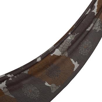 İpekevi Desenli Tensoft Şal - Ortanca Sepeti Desenli - Füme Gri