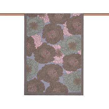 İpekevi Desenli Tensoft Şal - Ortanca Sepeti Desenli - Gri Pudra