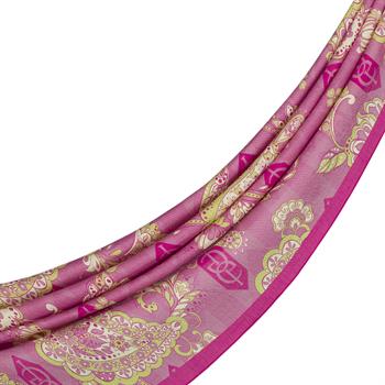 İpekevi Desenli Tensoft Şal - Serenad Desenli - Eflatun