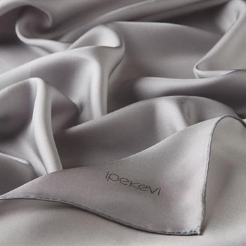 İpekevi Düz Twill İpek Eşarp - Gri