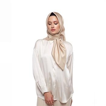 İpekevi Düz Twill İpek Eşarp - Osmanlı Beji