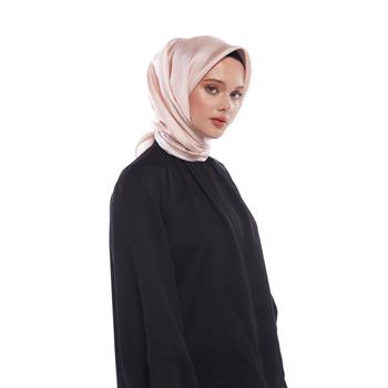 İpekevi Düz Twill İpek Eşarp - Yeni Pudra