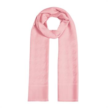 İpekevi Kazayağı Desenli Monogram Şal - Pudra Pembesi