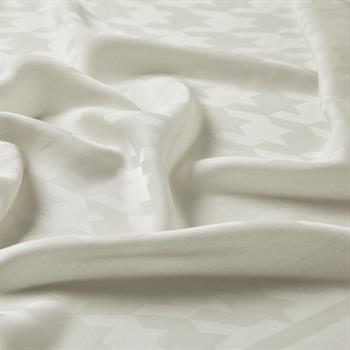 İpekevi Kazayağı Desenli Monogram Şal - Kum Beyazı