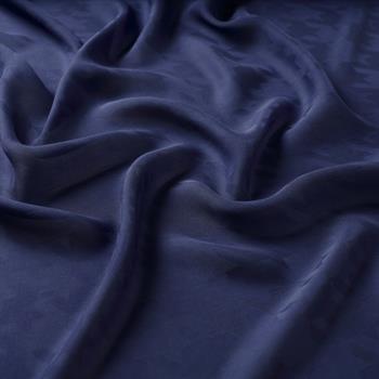 İpekevi Kazayağı Desenli Monogram Şal - Lacivert