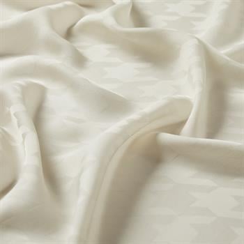 İpekevi Kazayağı Desenli Monogram Şal - Krem