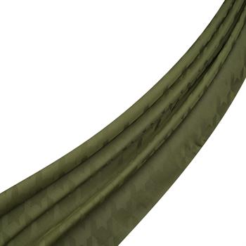 İpekevi Kazayağı Desenli Monogram Şal - Osmanlı Yeşili