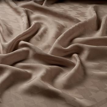 İpekevi Kazayağı Desenli Monogram Şal - Vizon