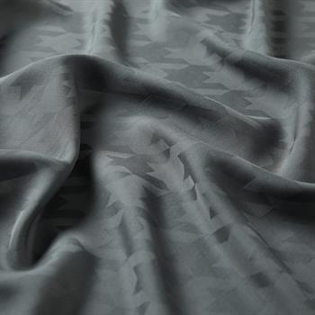 İpekevi Kazayağı Desenli Monogram Şal - Füme