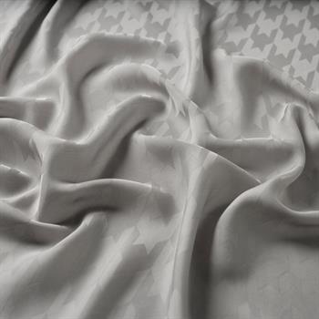 İpekevi Kazayağı Desenli Monogram Şal - Buz Beyazı