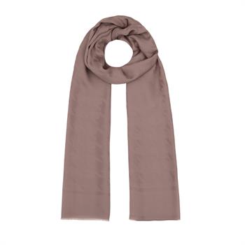 İpekevi Kazayağı Desenli Monogram Şal - Puslu Leylak