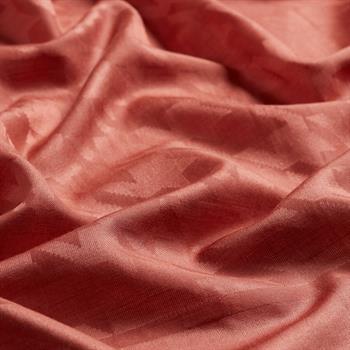 İpekevi Kazayağı Desenli Pamuk İpek Şal - Bakır