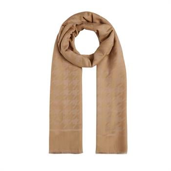 İpekevi Kazayağı Desenli Pamuk İpek Şal - Hasat Sarısı