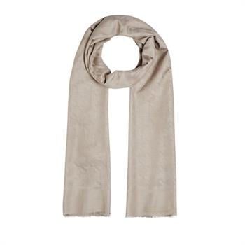 İpekevi Kazayağı Desenli Pamuk İpek Şal - Kum Beji