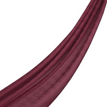 İpekevi Kazayağı Desenli Pamuk İpek Şal - Fuşya