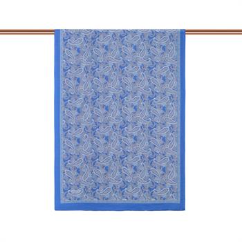 İpekevi Desenli Tensoft Şal - Mezopotamya Desenli - İndigo