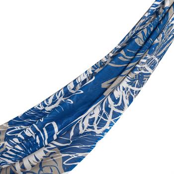 İpekevi Modal Pamuk Şal - Gölge Çiçeği - Lacivert