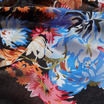 İpekevi Modal Pamuk Şal - Kasımpatı - Siyah