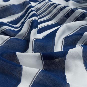 İpekevi Modal Pamuk Şal - Palmiye - Lacivert