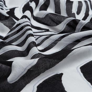 İpekevi Modal Pamuk Şal - Palmiye - Siyah