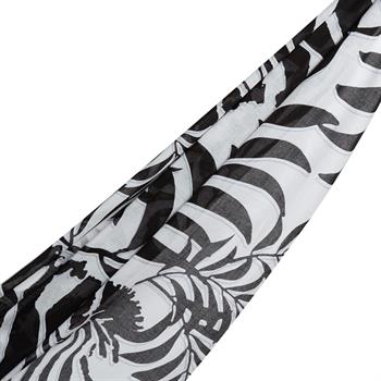 İpekevi Modal Pamuk Şal - Palmiye - Siyah