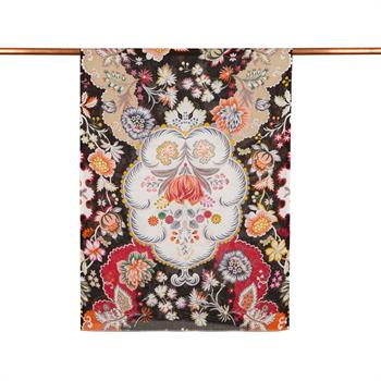 İpekevi Modal Pamuk Şal - Taç Yaprak - Siyah