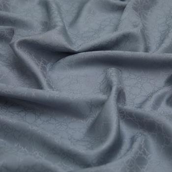 İpekevi Monogram Pamuk İpek Şal - Mini Seljuk - Açık Füme