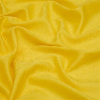 İpekevi Monogram Pamuk İpek Şal - Mini Seljuk - Sarı