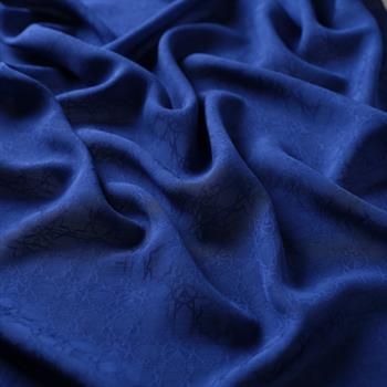 İpekevi Monogram Şal - Gece Mavisi