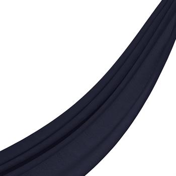 İpekevi Monogram Şal - Gökgülü Desenli - Lacivert