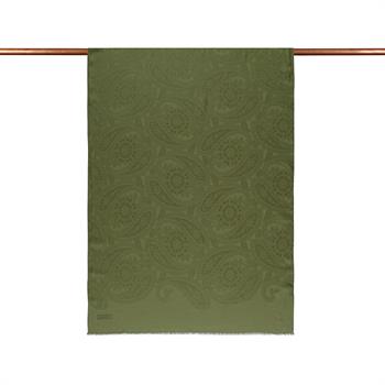 İpekevi Monogram Şal - Gökgülü Desenli - Osmanlı Yeşili