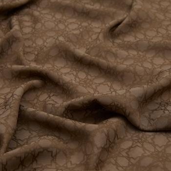 İpekevi Monogram Şal - Koyu Vizon