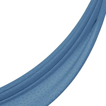 İpekevi Monogram Şal - Leopar Desenli - Bebe Mavisi