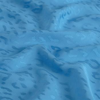 İpekevi Monogram Şal - Leopar Desenli - İndigo