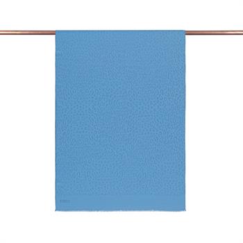 İpekevi Monogram Şal - Leopar Desenli - İndigo