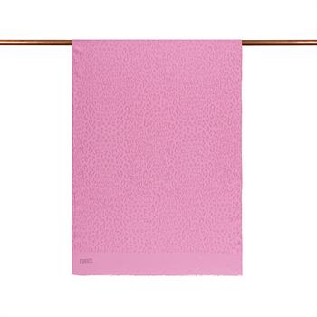 İpekevi Monogram Şal - Leopar Desenli - Şeker Pembe