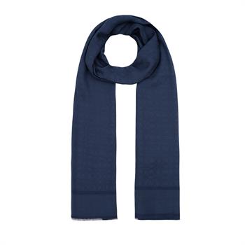 İpekevi Monogram Şal - Mini Seljuk - Lacivert