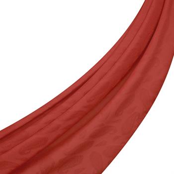 İpekevi Monogram Şal - Paisley Desenli - Bordo